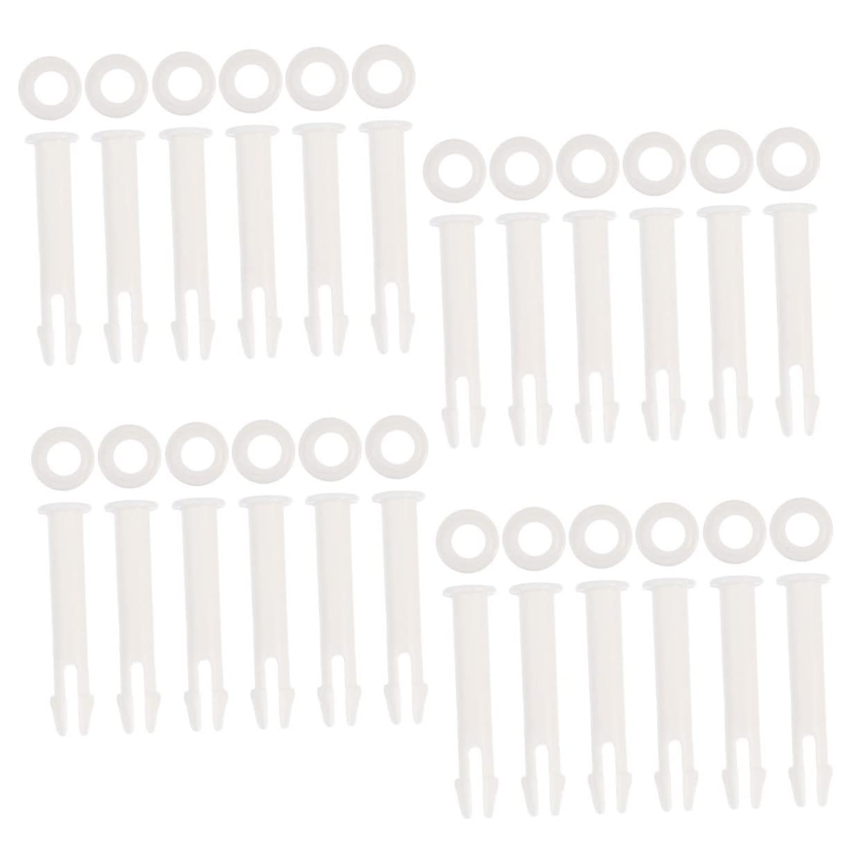 BESTonZON 2 Series Conector De Piscina De Plástico Pasadores Desmontables para Repuestos De Instalación Sin Herramientas Accesorios 24 Piezas*2