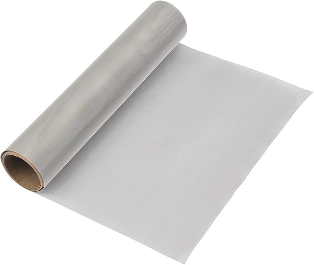 TIMESETL 304 Stainless Steel Woven Wire 120 Mesh - 30 X100CM Filter Screen Sheet Filtration Cloth