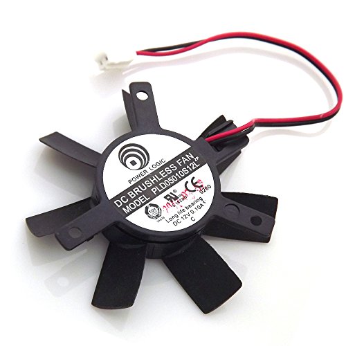 Power Connector: 2pin iHaospace PLD05010S12L DC 12V 0.1A 2PIN 46mm Graphics Card Fan for GT440 N440GT V5 GT430 Graphics Card Fan
