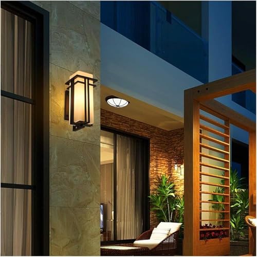 Lámpara de pared exterior impermeable de aluminio sellado E27 para iluminar jardines sin averías 4