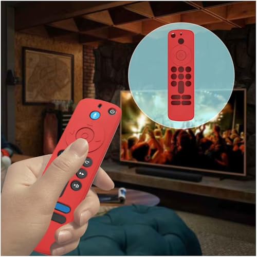 Image of Brain Freezer Silicone TV Remote Cover Compatible with New Fire TV Stick 4k and HD Remote Cover 2025 Model (Red)