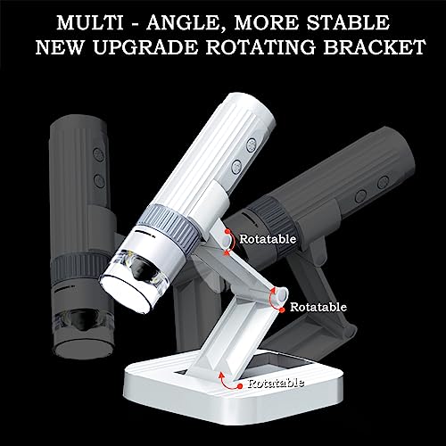 Usb Digital Microscope, 50X-1000X Magnifying Coin Microscope.kmdes Portablel Handheld Pocket Microscope,8 Led Lights Adjustable, Hd Microscope Camera, Pc View, Microscope For Adults & Kids - White #TOP5
