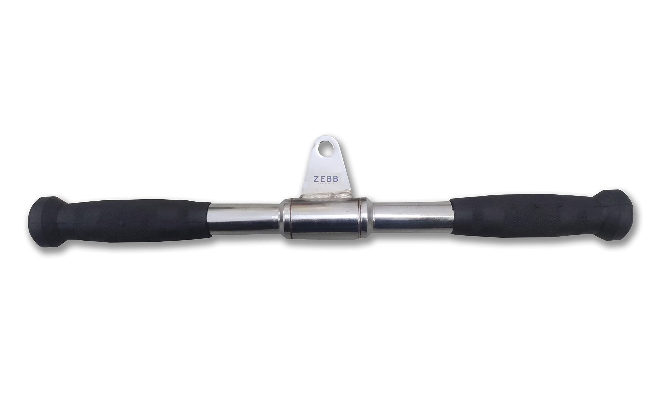 ZEBB Straight LAT Bar | Tricep Bar Press Down Bar Rotating Bar with Rubber Hand-grips With Chrome Finished (B0B53HYNB8) Amazon Price History, Amazon Price Tracker