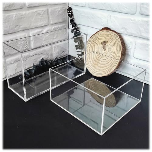 Vitrine en acrylique 5mm transparente 40x30x15cm boîte de protection