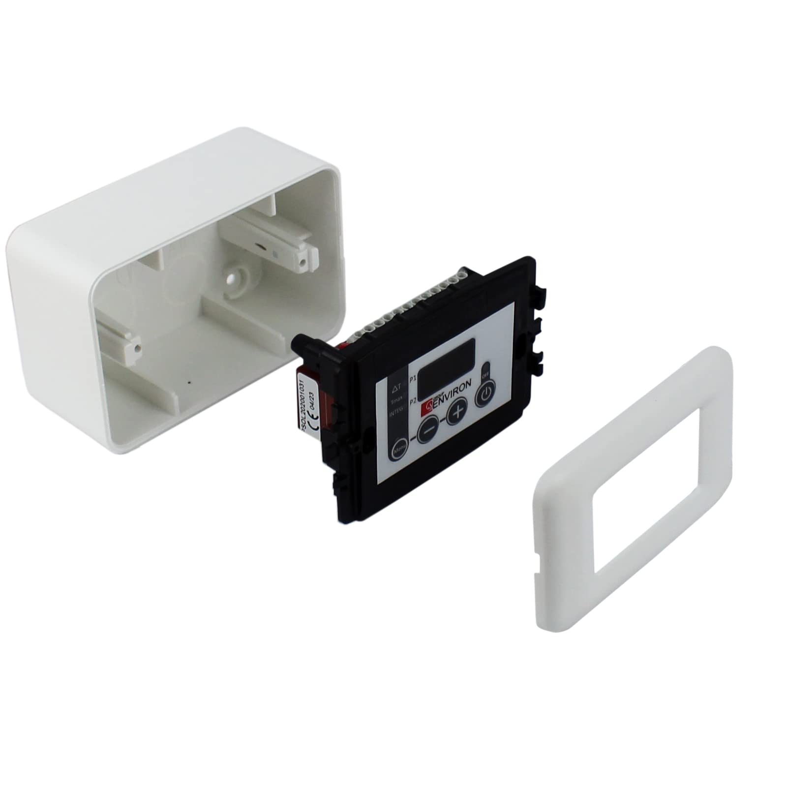 ENVIRON - Kit de commande solaire avec sonde, régulateur de différence, contrôle de la température pour piscine, système solaire solaire, régulateur de charge, régulateur d'eau chaude