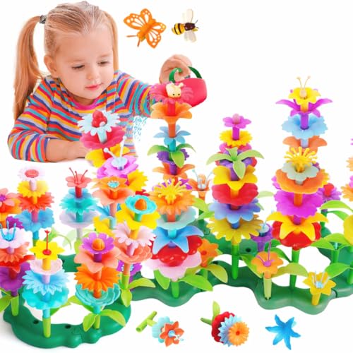 FunzBo Jouets de Construction de Jardin de Fleurs 46...