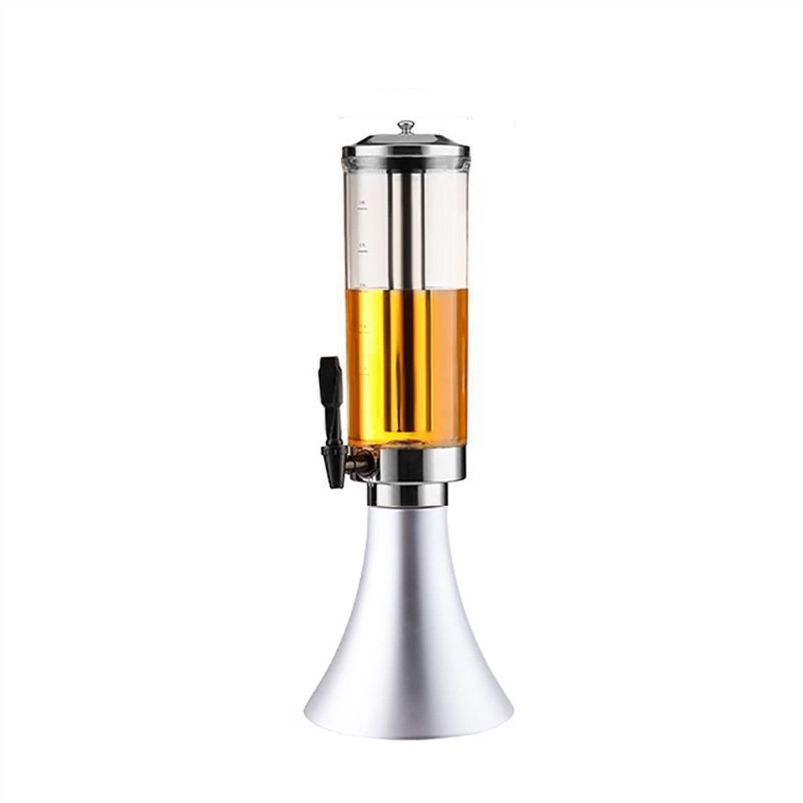 Dispensador de torre er de 3 litros, dispensador de torre de cerveza, enfriador de mesa y dispensador de bebidas, torre de cerveza con tubo de hielo, barra de enfriamiento para fiesta, bar, restaurant
