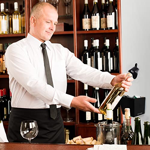 Belle Vous Wall Mounted Bottle Opener With Cap Catcher - Black Bottle Opener With Mounting Screws And Wall Plugs - Beer Bottle Opener For Home, Bar, And Kitchen - Gift For Men, Husband, Or Dad #TOP5