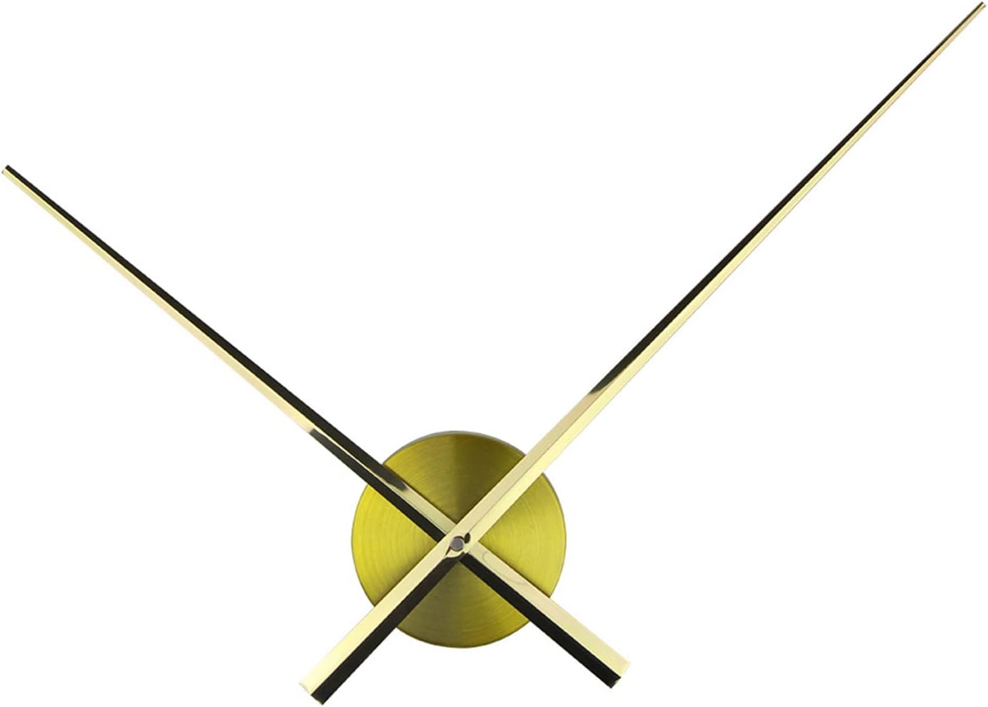 hejhncii Metal Wall Clock Without Numbers 3D Silver Large Quartz Clocks for Living Room Bedrooms Kitchen Lounge Metal