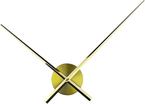 Haiki 3D Clock Large Clock Hands Wall Clocks - Art Decor Clock Mechanism Accessories for Living Room Home Silver/Gold/Black