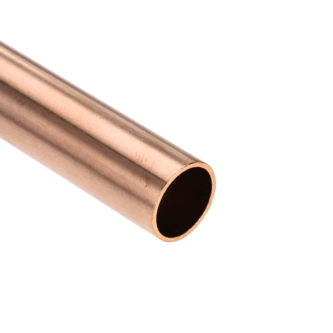 TA-VIGOR Kupfer-Rundrohr, 12 mm Außendurchmesser, 1 mm Wandstärke, 100 mm langes, gerades Rohrrohr für Hobby, Handwerk, Baumodelle, Gebäudedekorationen, Rahmen, Industrie, Gartenprodukte