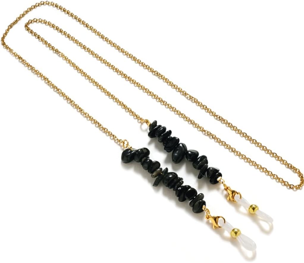 Stone Beads Chain Handmade Eyeglasses For Reading Glasses Cord Sunglasses Strap Holder Neck Face