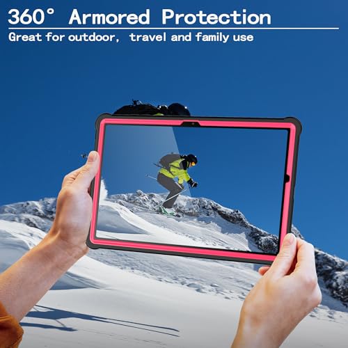 Coque Samsung Galaxy Tab A11 Plus étui rigide durable premium rose noir - 2