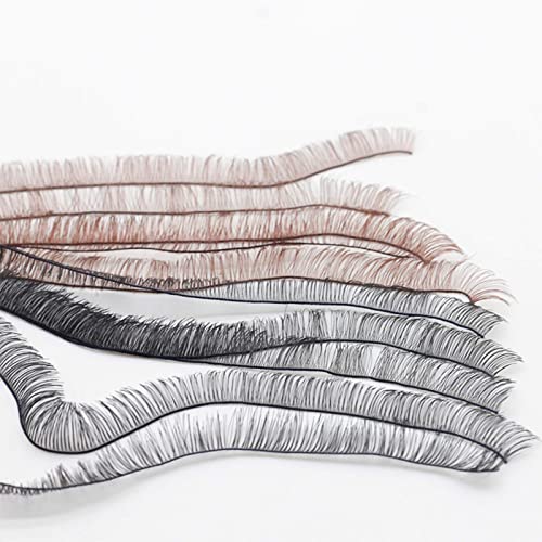 Doll Eyelashes Strips,20Pcs Brown Black Dolls Fake Eyelashes,Toy Eye Make Up Accessories For Doll Diy Craft Making #TOP5