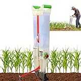 YXINHONGYUE 2-in-1-Saatdüngerstreuer mit klarem Hoppe-Handgerät, landwirtschaftlicher...