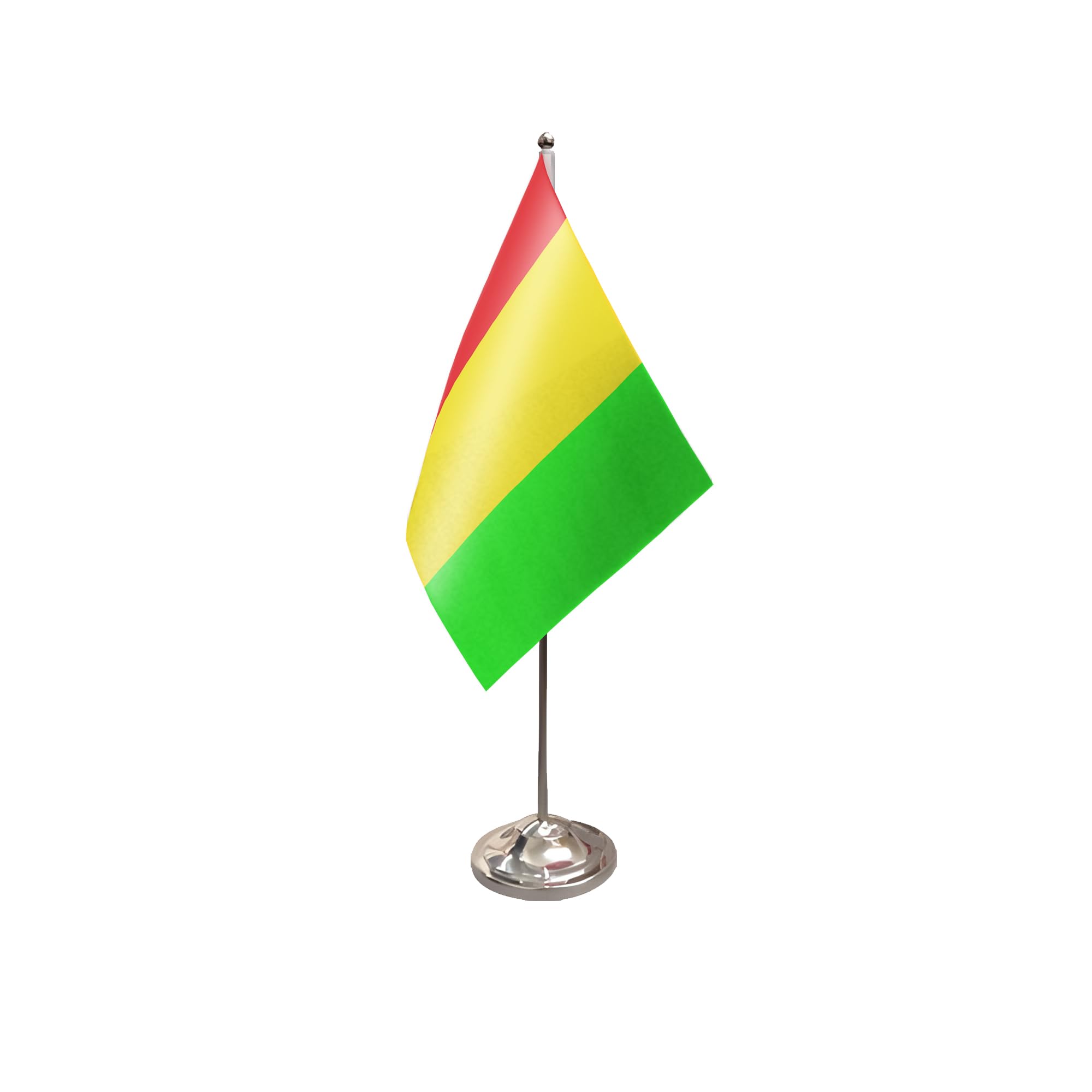 Flagtex Guinea Satin Table Flag With Chrome Pole & Base