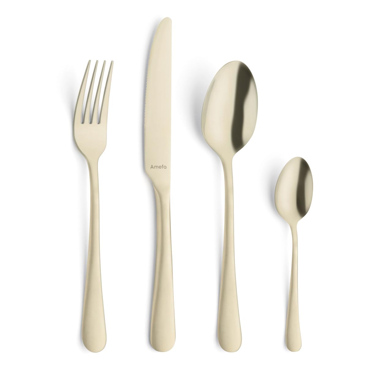 Amefa Austin Champagne mat - 12 tenedores de mesa