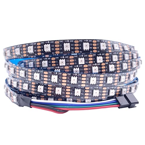 Tira LED RGB APA102 5m 60 LEDs IP30 PCB Negro DC5V miniatura 1