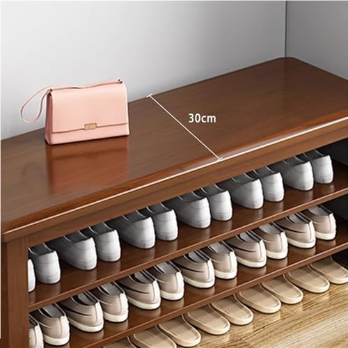 Banc à chaussures pour optimiser le rangement réglable des entrées encombrées - 4