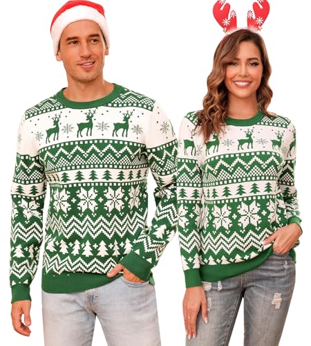 Aottori Damen Weihnachtspullover Lustig Weihnachtspulli Ugly Christmas...