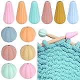 PONABEADIY 1 caja 60 piezas 12 estilos Cuentas de silicona adorables Farol redondo calabaza lágrima Textura focal Tapones de puntadas Separador suelto Amuleto para joyería collares Pulseras DIY Manual