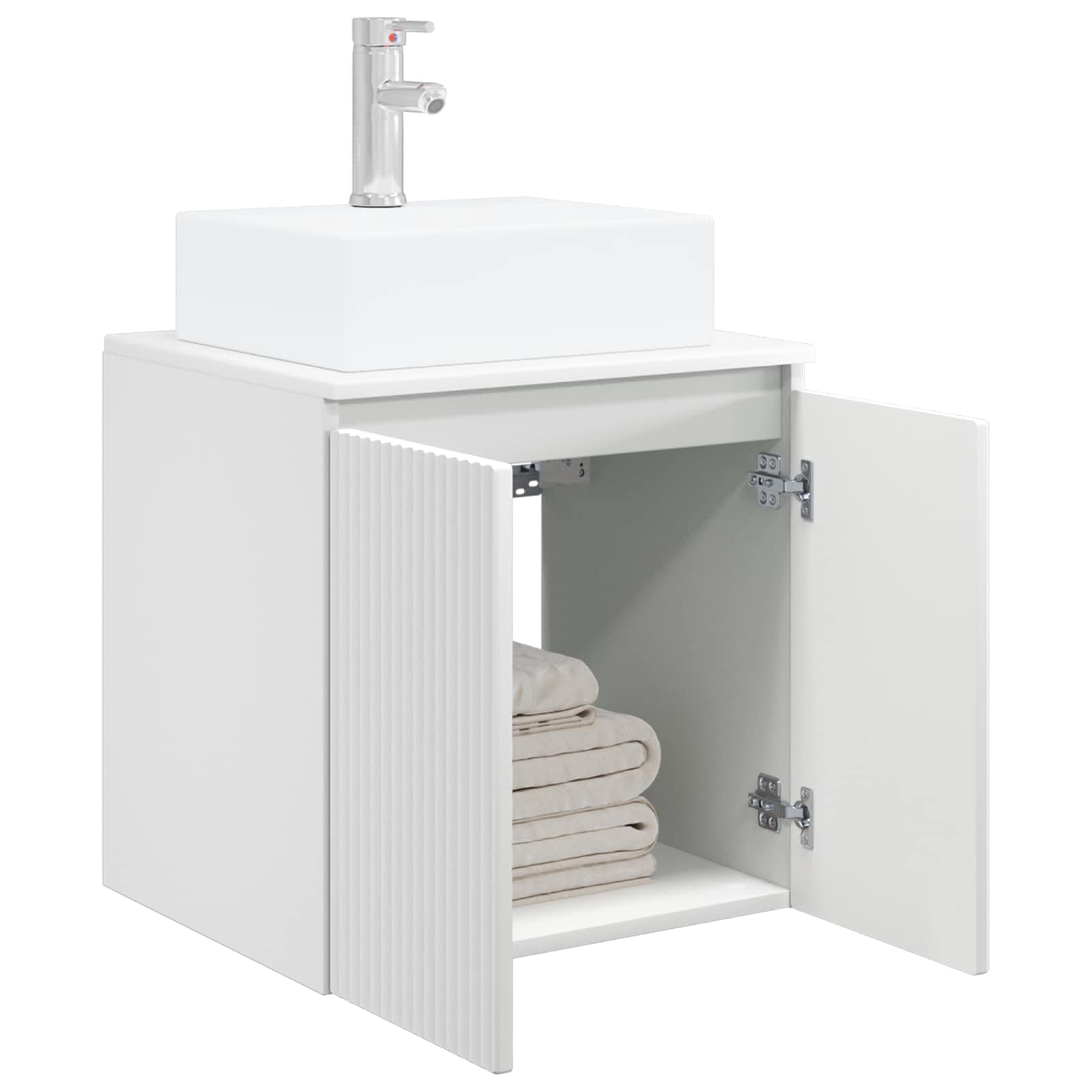 Vidaxl Wall-Mounted Sink Vanity 49.5 X 41 X 62.5 Cm White