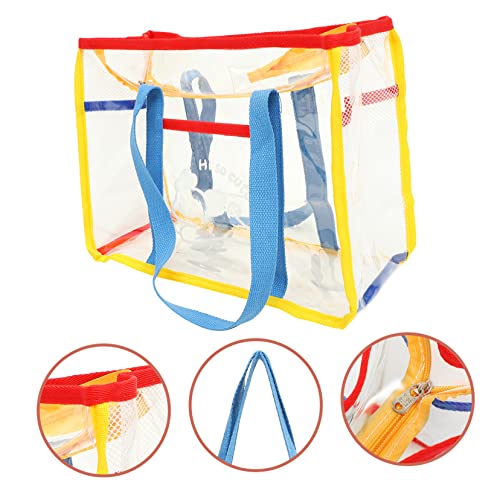 Capacity Beach Tote Bag Durable Shoulder Handbag for Toiletries and Shopping Lightweight Mesh Design for3