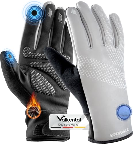 Valkental® Winddichte Fahrradhandschuhe - Gepolstert & Griffig |...