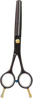 Professional Hair Scissors,ANGGREK Barber Tooth Shear Hair Cutting Scissors Hairdressing Tool suitable for hairdressers, hair stylists use(Black tooth scissors)