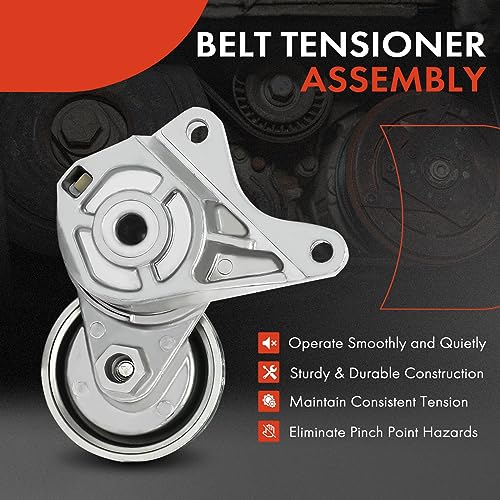 Image of A-Premium Belt Tensioner Assembly with Pulley Compatible with Honda Civic 2006-2011 1.3L, Replace# 31170RMX003