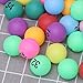 Toyvian Numbered Table Tennis Balls Balls Colored Ping Pong Balls 40mm with Number 1-50 for Game Party Decoration（Pack of 50）