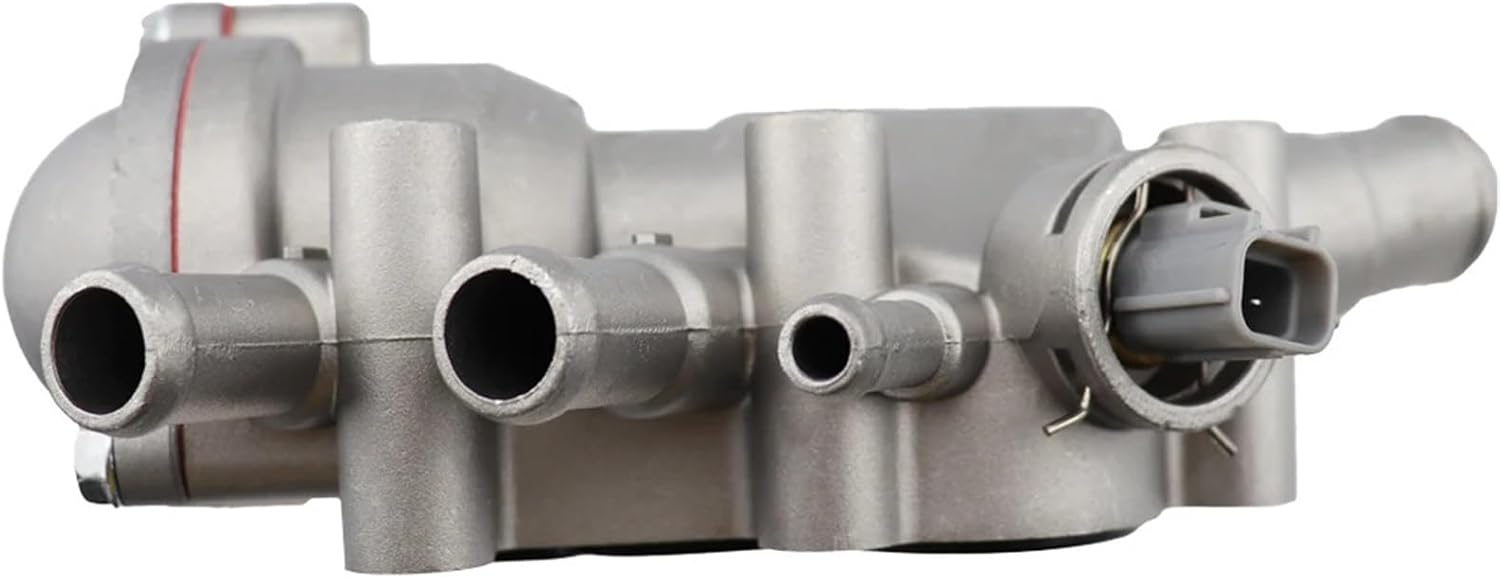 Aluminum Thermostat Housing Cover Assembly Kit Coolant Water Flange Pump Outlet 1130416 1218087 1Pcs
