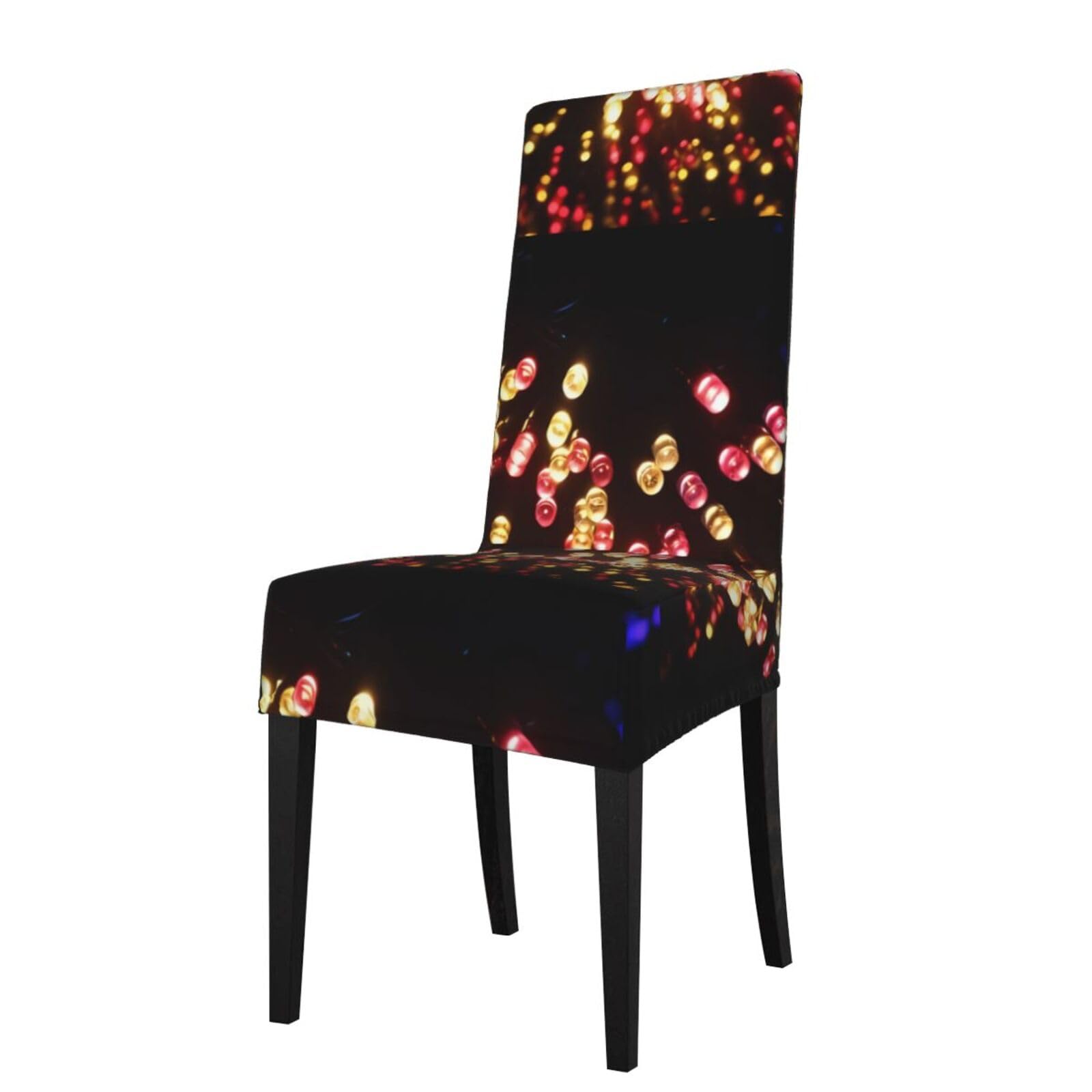 WHJDPP paper lantern Prints Dining Chair Throw Covers – Stretchy & Wrinkle-Resistant Seat Layers for Home, Hotel, and Event Decor