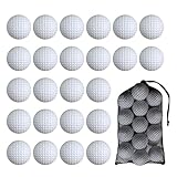 Hhlzm 24 Pack Foam Golf Practice Balls,Practice Golf Balls For Backyard,Realistic Feel And Limited Flight Soft Golf Balls For Indoor Or Outdoor Training,White