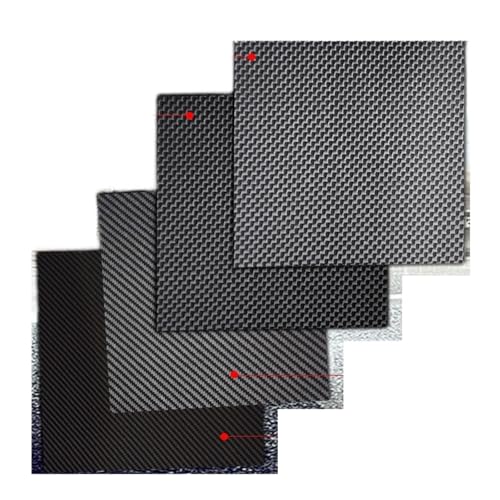 Feuille de fibre de carbone ultralégère et rigide en sergé 2.5mm