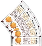 Diablo No Added Sugar Digestive Cookies – Low Sugar Snacks, Cookies Biscuits for All, Sweetened with Maltitol, Ideal for Gifting, Festive Hampers, Holiday Events & Special Occasions – 150g Pack of 5