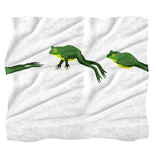 Couverture polaire grenouille en microfibre premium haute densité pour lit