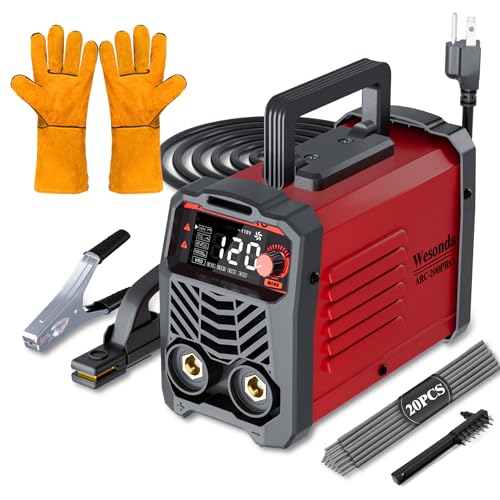 Image of Mini Welder 135A,2 in 1 Stick Welder,ARC/LIFT TIG,ARC200pro,Large LED Display,110V IGBT Welding Machine,Portable Welder Machine with Hot Start, Arc Force, Anti-Stick and Optional VRD, 20PCS Rods
