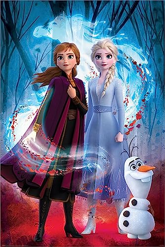 Maxi poster plastifié La Reine des Neiges 2 (esprit guidé)