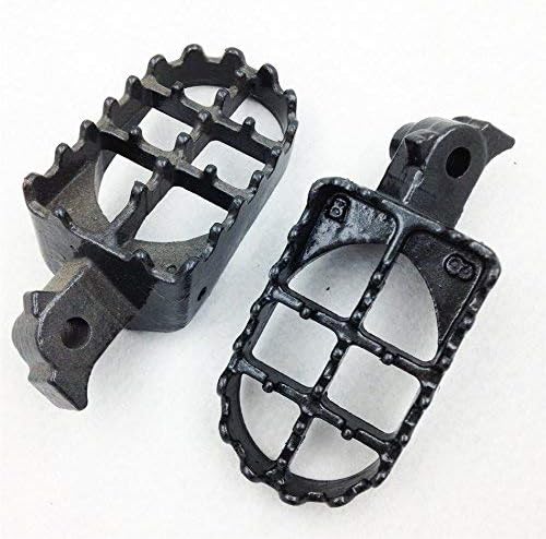 SMT-GRAY Foot Pegs Compatible With Honda CRF100F 50F 70F 80F 150R XR100R 50R 70R 80R Kawasaki KLR650 Motorcycle [B00XIRWG0Y]
