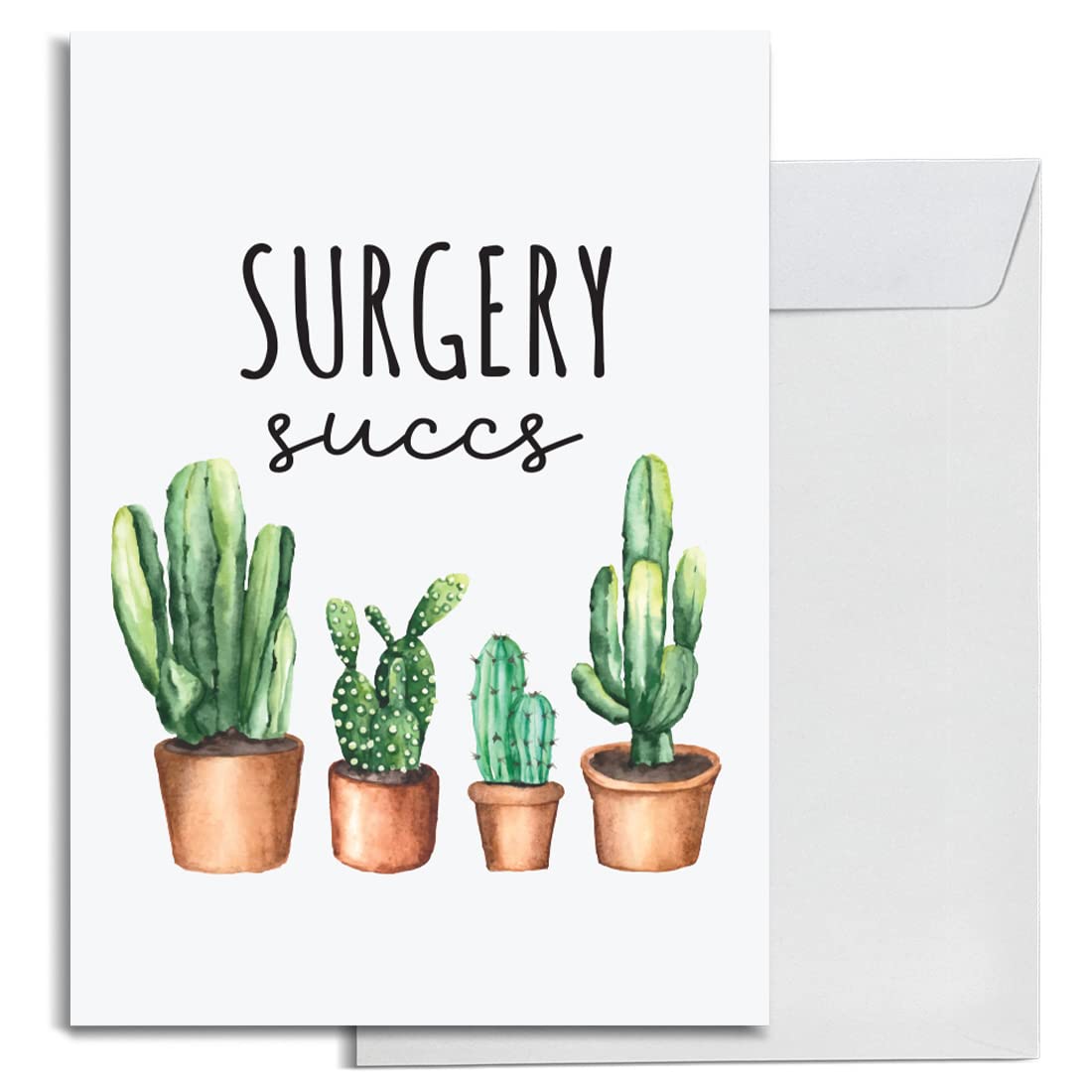 INKOLOGIE Funny Get Well Soon Jumbo Card with Envelope, Large A4 Size Blank, Surgery Succs Well Wishes Greeting Card Humour Big Funny Good Health Sympathy Feel Better Soon From All Of Us Card, 1-Pack