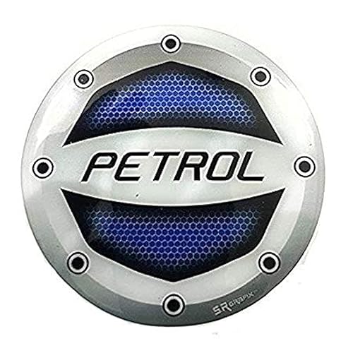 Image of Ramanta Reflective Blue Petrol Inside Decal /Sticker Car Fuel Lid Compatible for Baleno (Sticker Size: 10cm X 10cm) (Pack of 1)