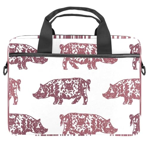 Housse ordinateur portable 14.5 pouces sacoche bandoulière motif animaux de la ferme