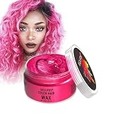 MQUPIN Temporary Hair Dye Wash In Wash Out Hair Colour Wax, Coloured Hair Wax Kids Instant Styling, Natural Hair Colour Pomade Washable Easily for Men, Women, Party, Cosplay, Halloween, Christmas