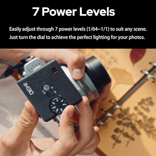 Image of Godox iM30 Camera Flash,Mini Flash Speedlite,GN15 with 13 Levels Flash Power, CCT 6500K±200K with S1 /S2 Optical Control for Fuji, for Canon, for Nikon, for Sony, for Olympus Camera