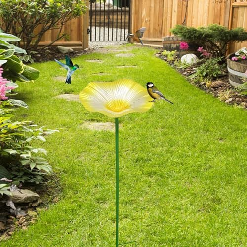 Mangeoire en métal avec support robuste pour nourrir les oiseaux