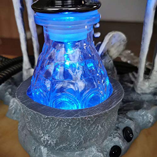 Caige Moderne LED-Huka-Set, 22,4-Zoll-Skelett-Form Harz Shisha 2 Schlauch, Circulation Filtration für Home Bar KTV… – Bild 3