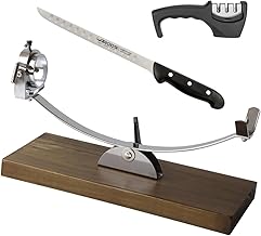 CUPERINOX Soporte Jamonero Balancín | Jamonero Giratorio Profesional | Jamonero Madera | Incluye Cuchillo Profesional, Afilador Funda Cubre Jamón| Jamoneros Elite Collection