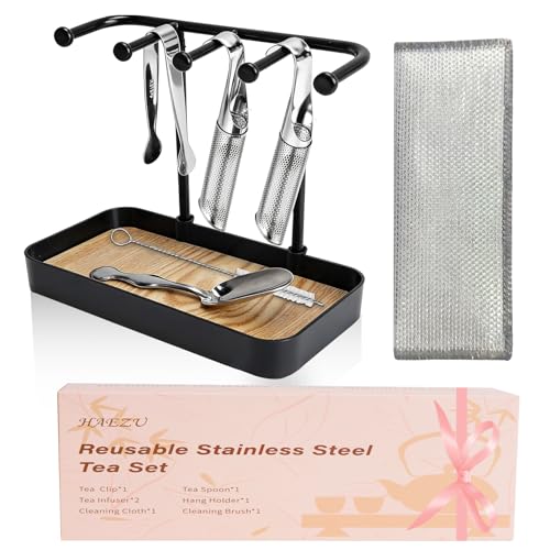 7 Pcs Reusable Stainless Steel Tea Infuser Set for Loose Tea(Complete Set） - 2...