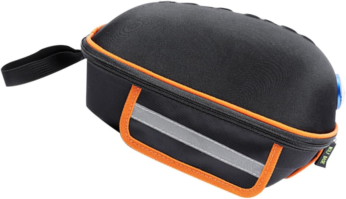 Milisten 1pc Bike Tail Bag Large Capacity Riding Bag Shell Quick-release Design for Outdoor Sports for Biking Enthusiasts Black-orange